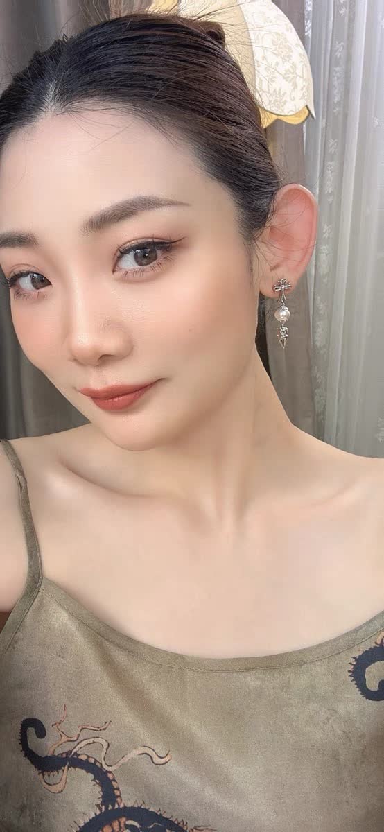 Chrome Hearts Silver Cross Pearl Drop Earrings